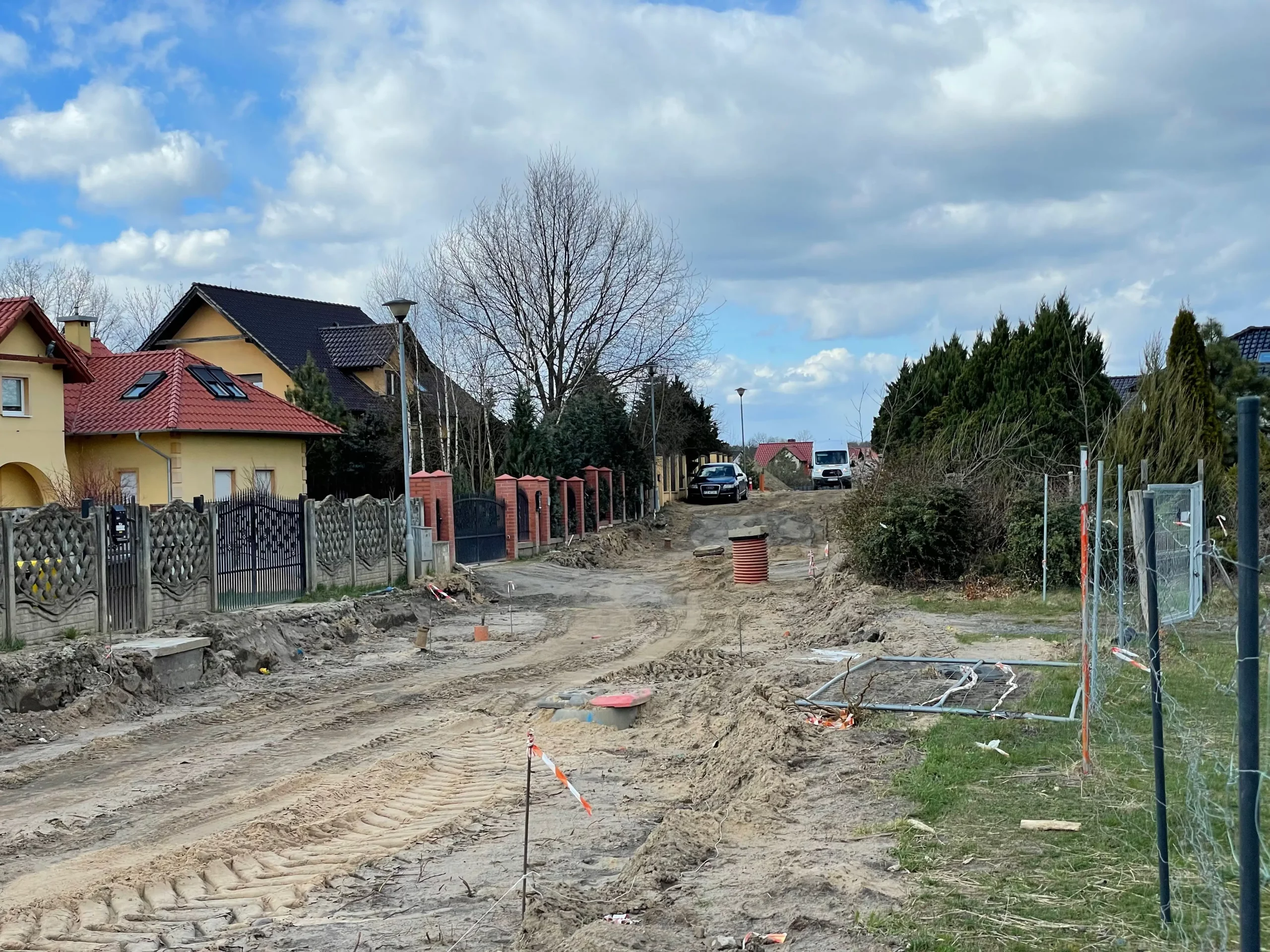Budowa ulicy Wiśniowej – Kwiecień 2022